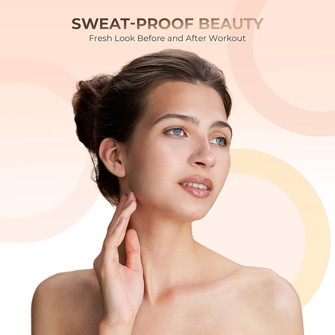 FLAWLESS COMPLEXION KIT (WARM-Neutral Shade-Most Popular) Full Size Mineral Makeup Set Matte Foundation Bare Face Sheer Powder Cover