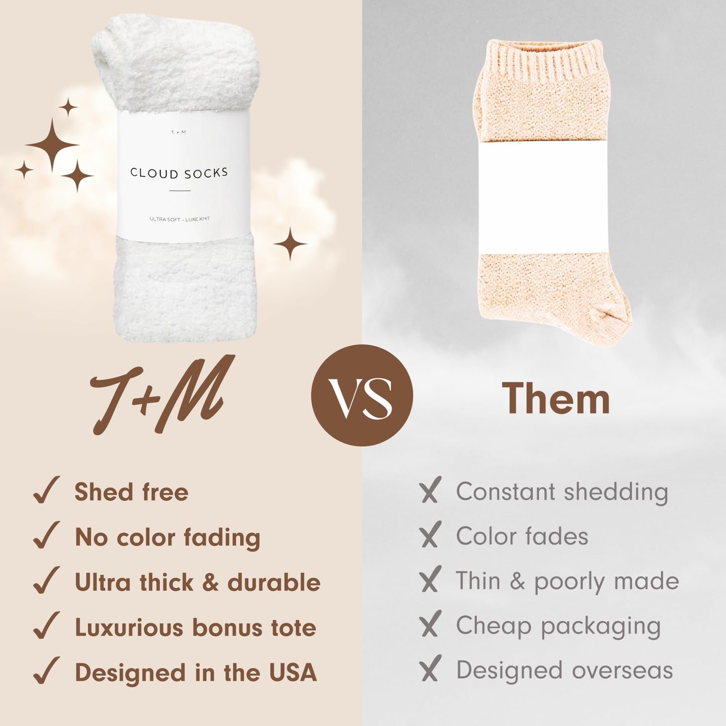 Unboxme Cloud Fuzzy Socks | One Size Fits Most (US 6–12) | Ultra-Soft Sleep & Bed Socks | Machine Washable | Gift-Ready | 100% Polyester