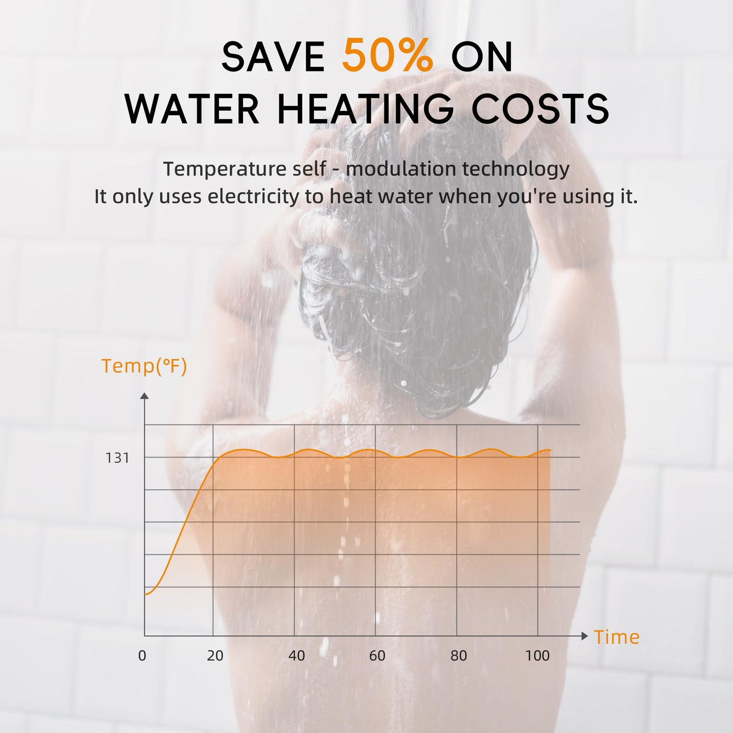 Electric Tankless Water Heater WINTEMP 27kW 240V, Whole House Hot Water Supply, On Demand Instant Endless Water Heater, with LED Temperature Display, WiFi Control, Up to 6.3 GPM, ETL Certified