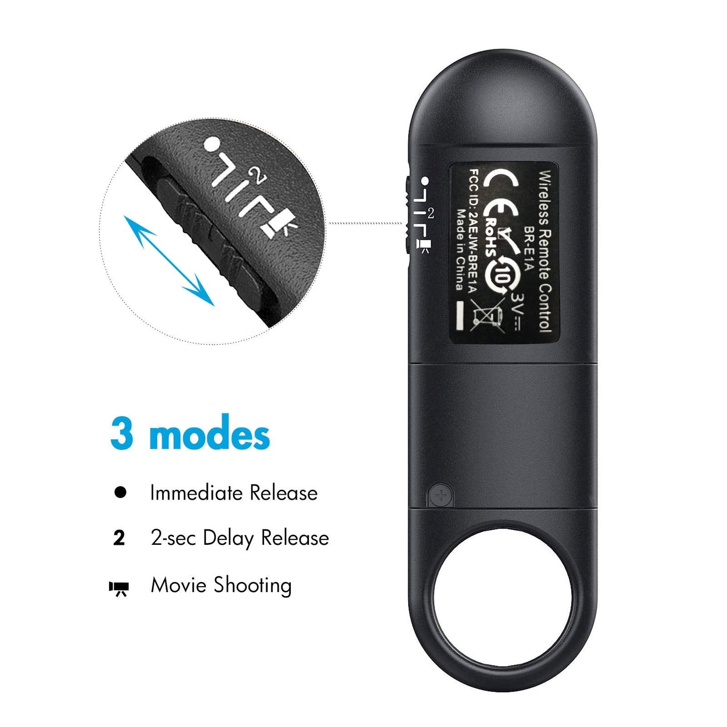 Wireless Camera Remote Shutter Release For Canon R3/ R7/ R10/ M50/ Eos M6 Mark Ii/R/Rp /90D /6D Mark Ii /R5/ R6 /800D /850D /250