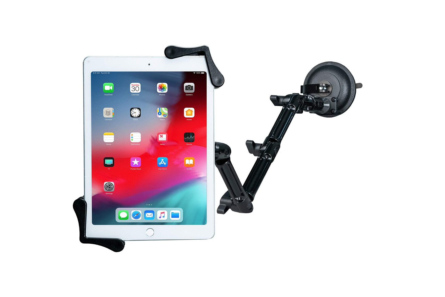 Custom Suction Mount - Cta Custom Angle-Adjustable Flex Suction Mount That Sticks To Flat Surfaces For Ipad 10Th Gen 10.9 - Ipad