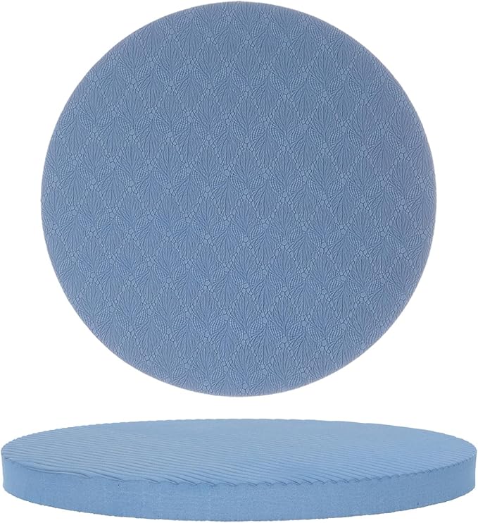 ABOOFAN Yoga Knee Pad and Elbow Cushion, High-elasticity 15mm Thick Household Yoga Kneeling Support Pads for Pilates, Workout, and Floor Exercises – Navy Blue, 1 Pair