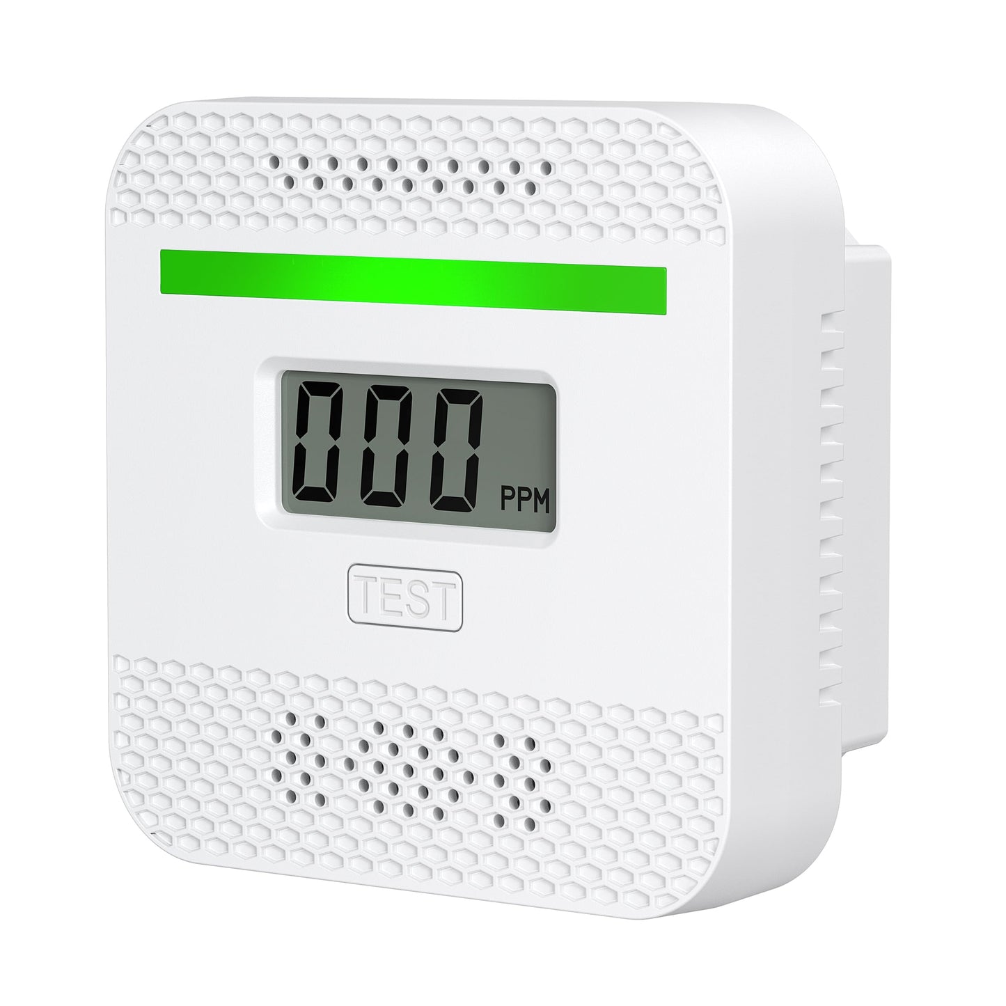 Portable Carbon Monoxide Detector,Mini Travel Carbon Monoxide Detector Power by AAA Battery,Carbon Monoxides Alarm for Camp Motor Home Basement Hotel (1, White)