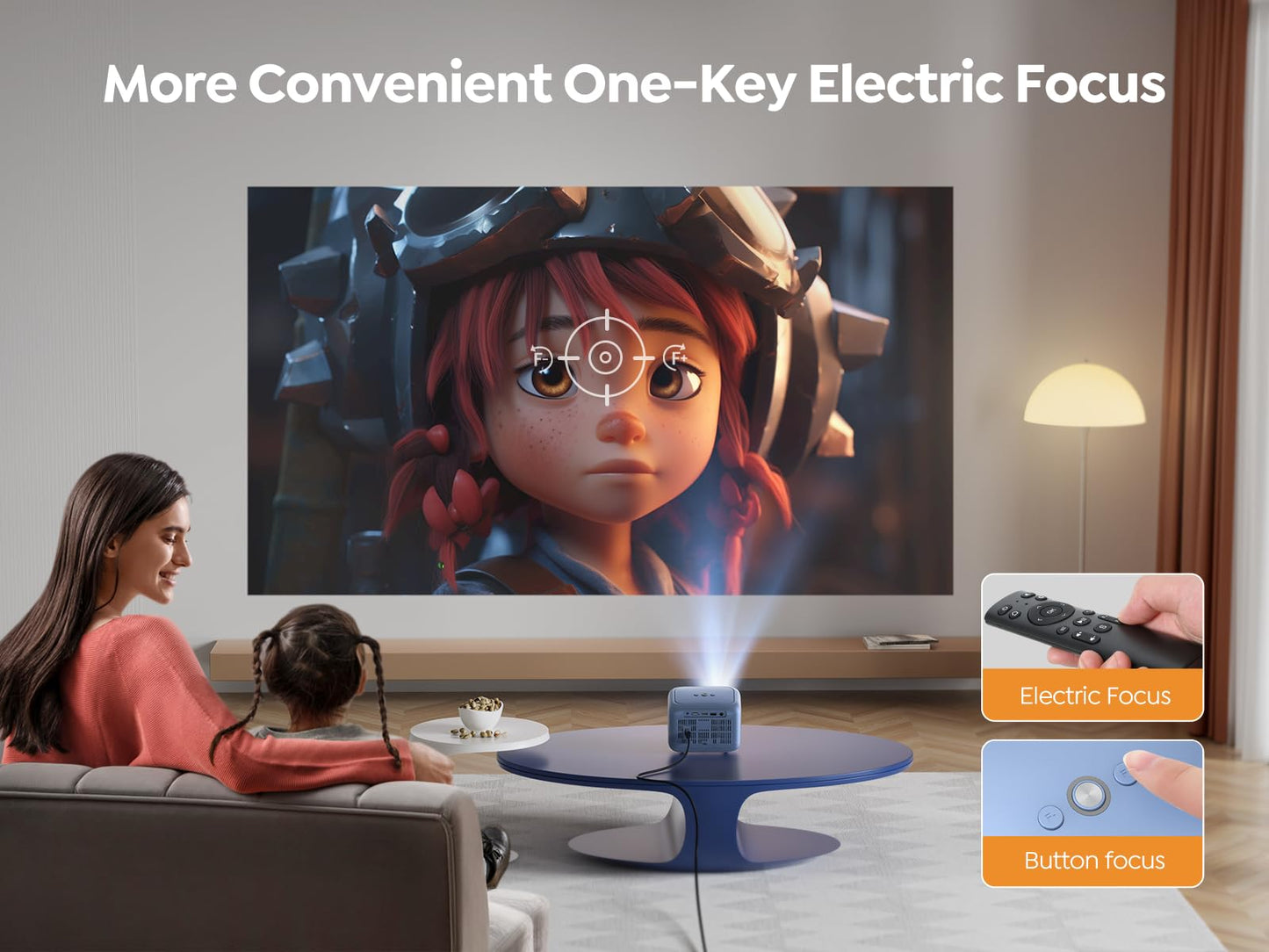 [Electric Focus] Yaber Mini Projector With 5G Wifi And Bluetooth 5.2,1080P Portable Projector Support 40 Keystone Correction,Out