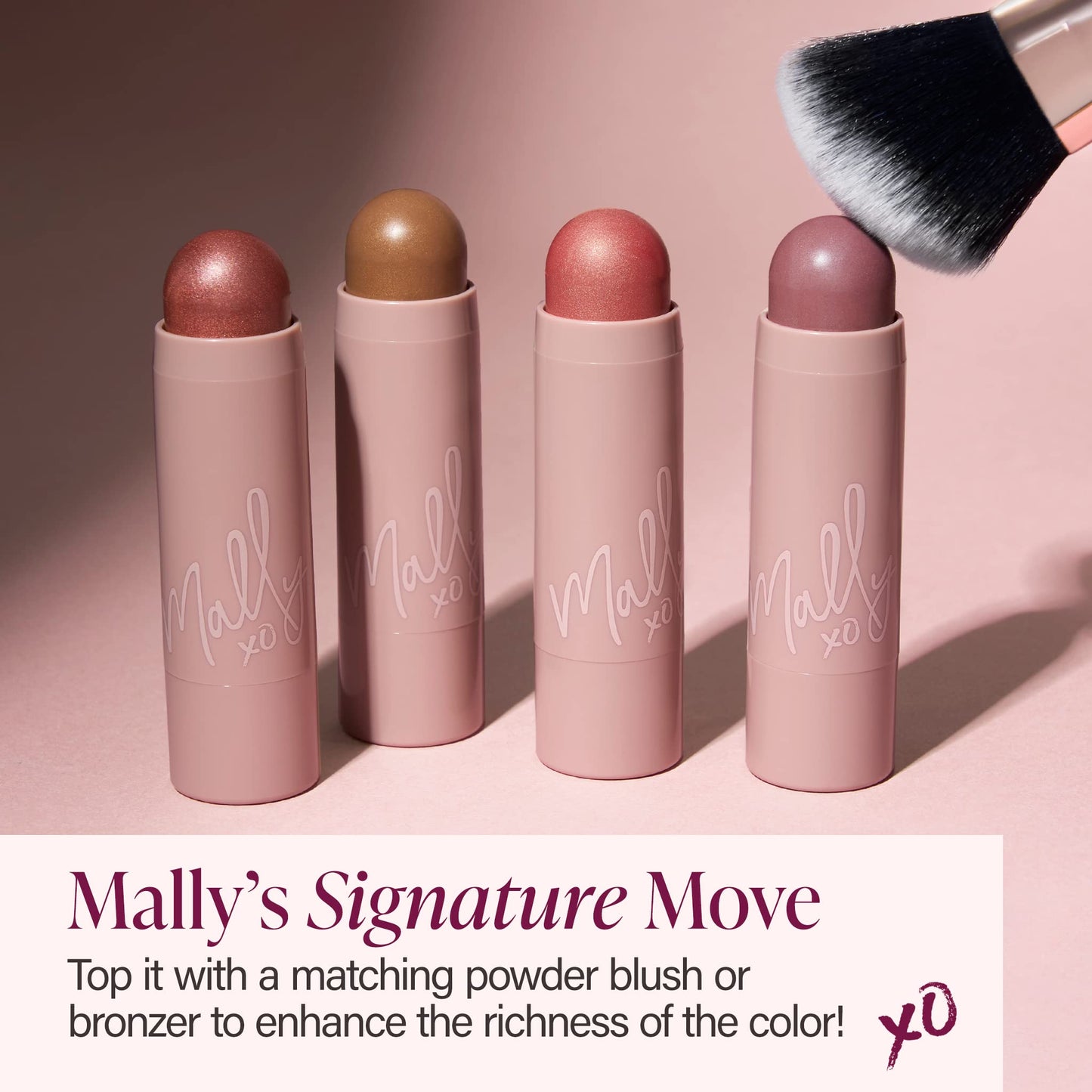 Mally Beauty Shimmer, Shape & Glow Plus Face Defining Stick, Hint Of Mauve