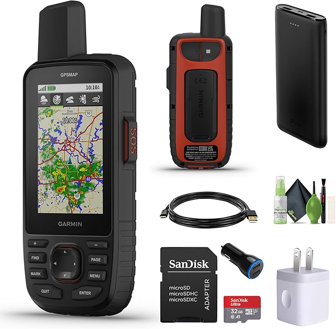 Garmin GPSMAP 67i Rugged Hiking GPS Premium Handheld inReach Satellite Technology, Two-Way Messaging, Interactive SOS, Map...
