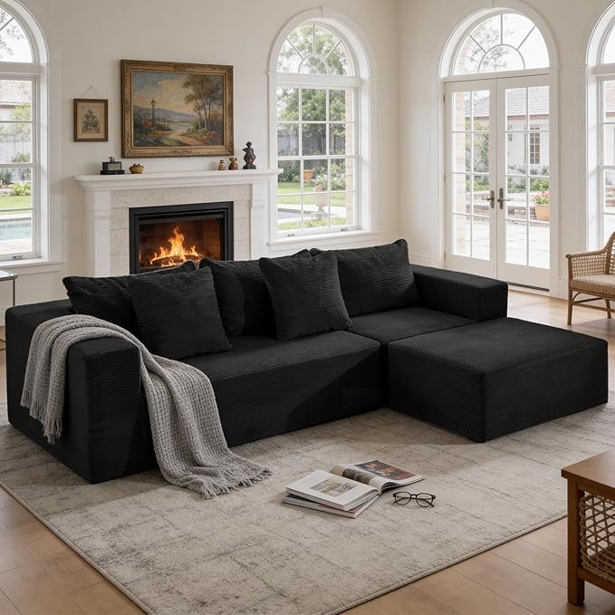 INGEROOM Modular Cloud with Deep Seat 108 inch (Black)