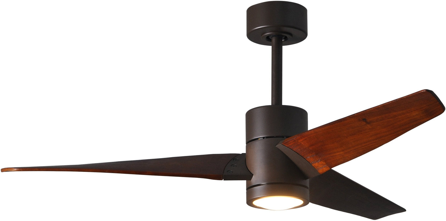 Matthews Sj-Tb-Wn-52 Super Janet Outdoor/Indoor Damp Rated 52 Ceiling Fan With Led Light And Remote & Wall Control, Silent Dc Mo