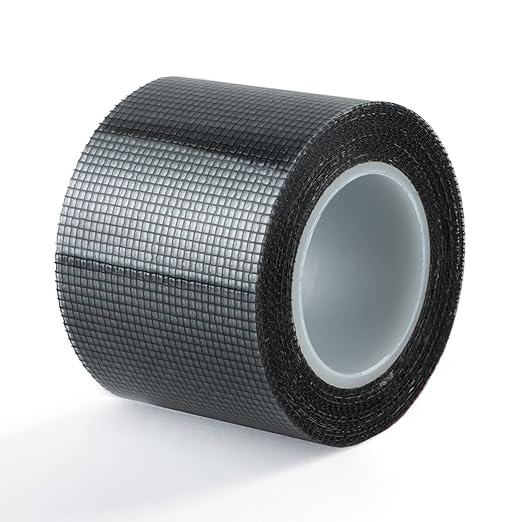 Window Screen Repair Kit 2 in X 16.5FT 3-Layer Strong Adhesive & Waterproof Tape Fiberglass Covering mesh, Repair for Window Screen and Screen Door tears Holes