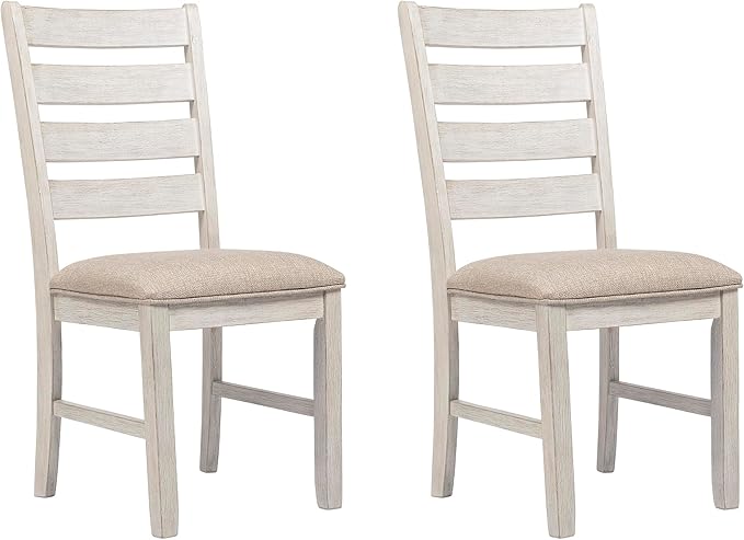 Signature Design by Ashley Skempton Modern Farmhouse Dining Room Chair, 2 Count, Ladderback Design, Wood, 17.75" W x 21.5"...