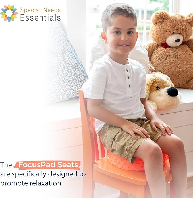 Special Needs Essentials FocusPad Square Sensory Seat | ADHD & Autism Support Cushion | Wobble Pad for Kids & Adults | Portable & Durable Calming Tool – Green, 1 Count