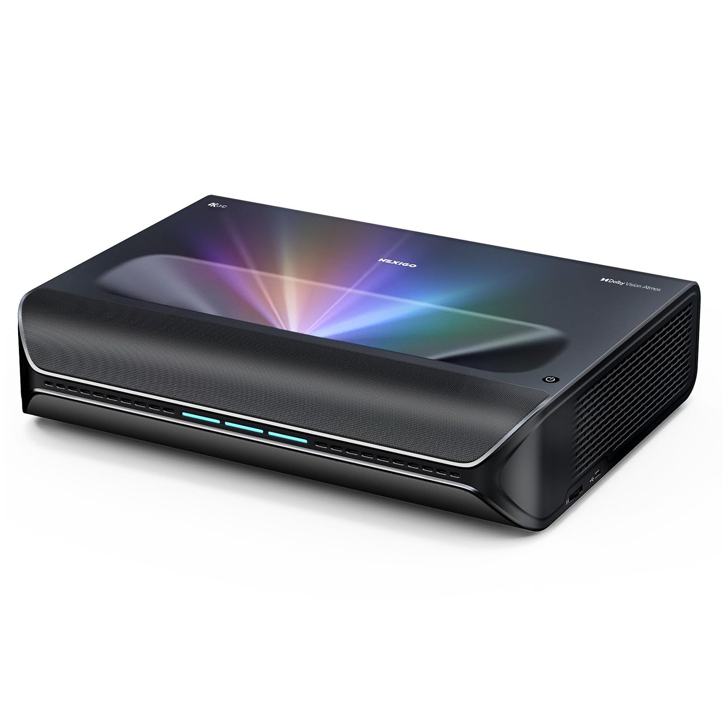 NexiGo Aurora Pro MKII, 4K Tri-Color Laser UST Projector, 30000:1 Contrast Ratio, Dynamic Iris & Laser Dimming, 0.21:1 Throw Ratio, Dolby Vision & Atmos, HDR10+, 3D, 4.2ms ~ 8ms Low Latency