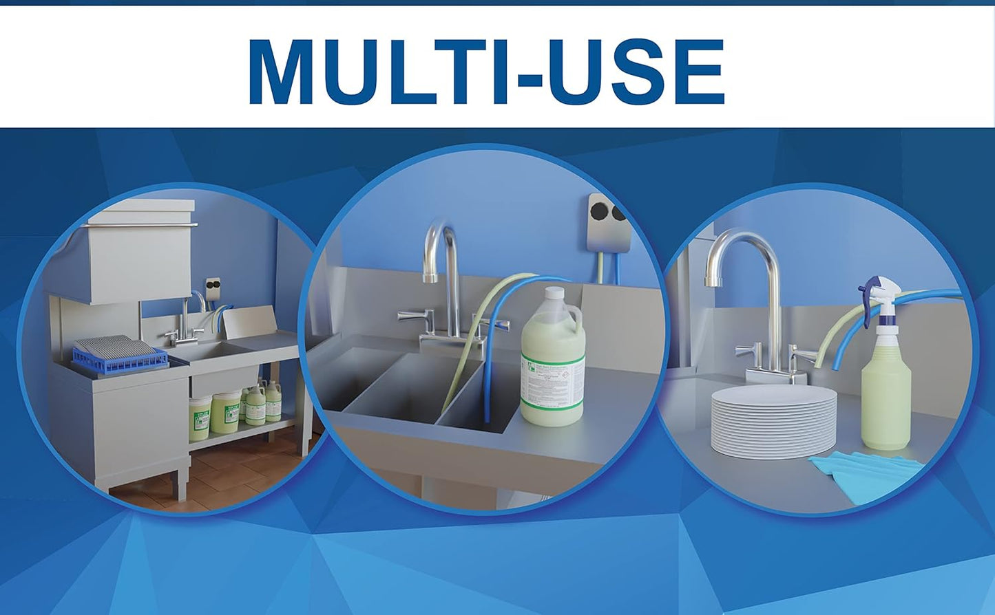 Dish Chlorine Concentrate - Food Contact Surfaces- Commercial Dishwasher - No Rinse - Food Service Kitchen - Multi-Use - Makes two 5-Gallon Pails (Diluted Further to 2,560 Gallons)
