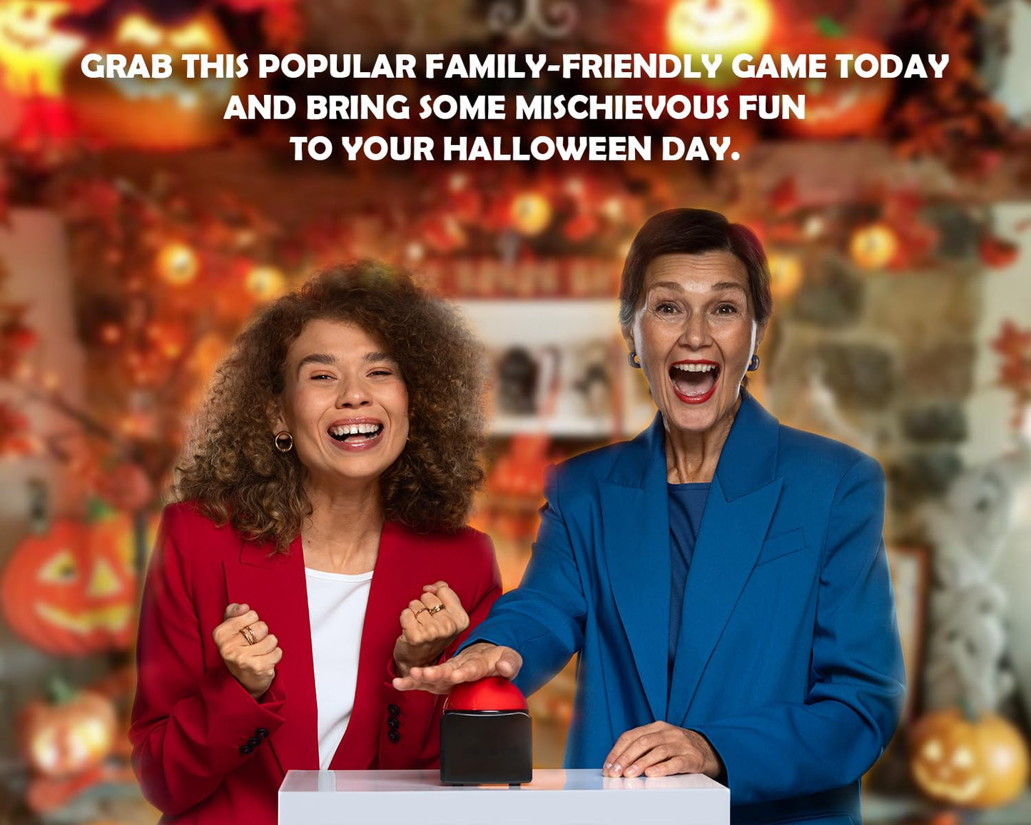 Halloween Friendly Feud Game, Family Game Night, Trivia Quiz, Halloween Trivia, Office, Group, Fun Feud for Family -WC01