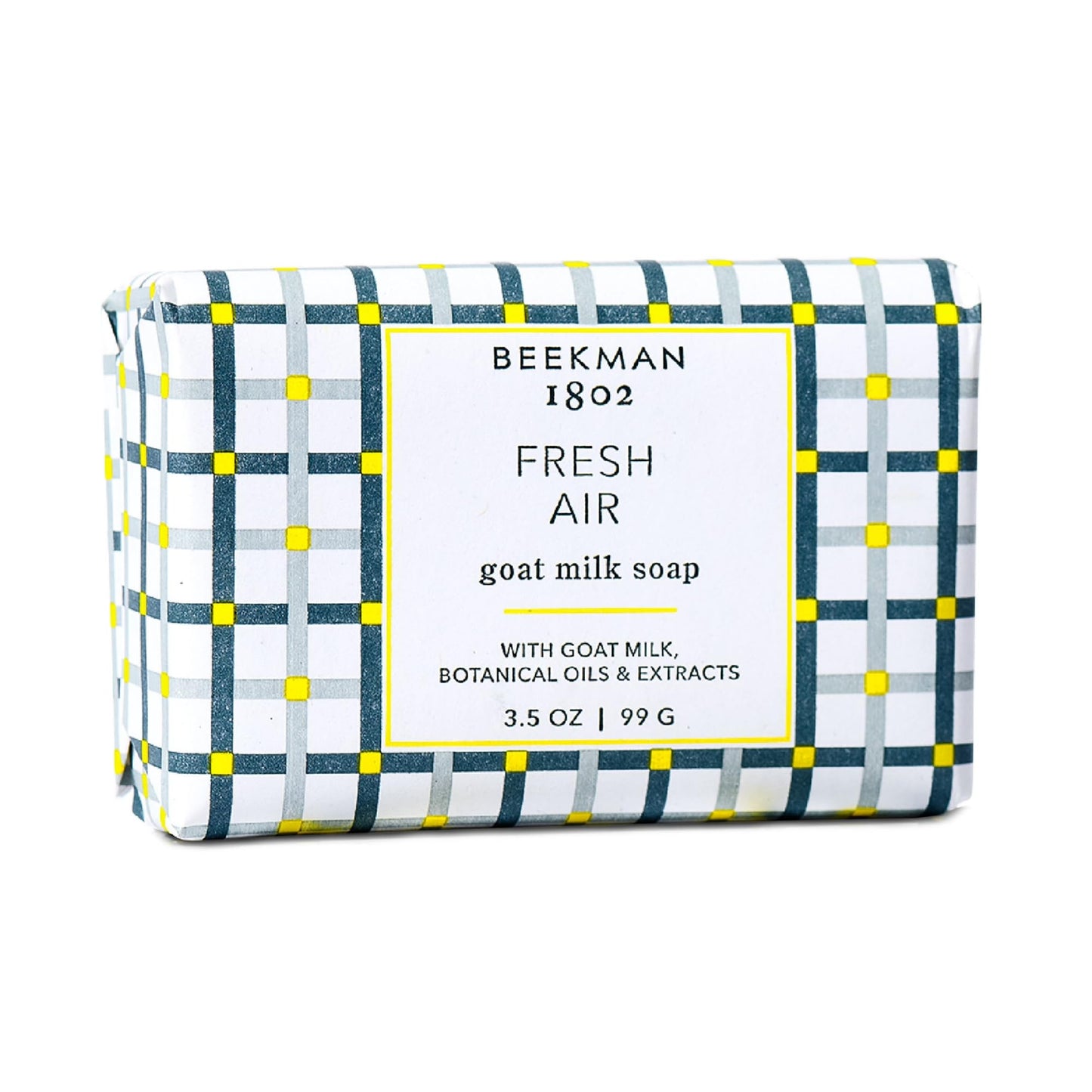 Beekman 1802 Goat Milk Body Soap Bar, Fresh Air - Scented - 3.5 oz - Nourishes, Moisturizes & Hydrates - 100% Vegetable Soap wit