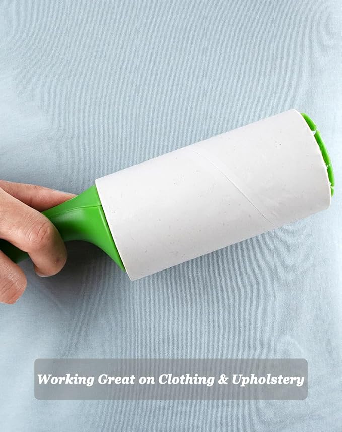 4.6 inch Giant Lint Roller Refills Compatible with Evercare Giant Lint Rollers and T Handle Lint Roller Extreme Stick Pet Hair Remover Adhesive Refills 5 Rolls 60 Sheets per Roll Total 300 Sheets