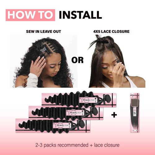 Sensationnel Pearlish bundle human hair - euro body deep pearl conditioned 15a soft remy beauty supply sew in or glue on bundles (20 Inch, NATURAL)