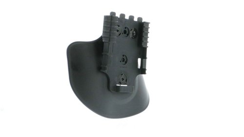 Safariland Quick Locking System Kit 9006483 Polymer Attachment for Weapon Holster with Locking Fork and Duty Receiver Plate - Black, One Size & 568BL Injection Molded Paddle with QLS 22 Receiver
