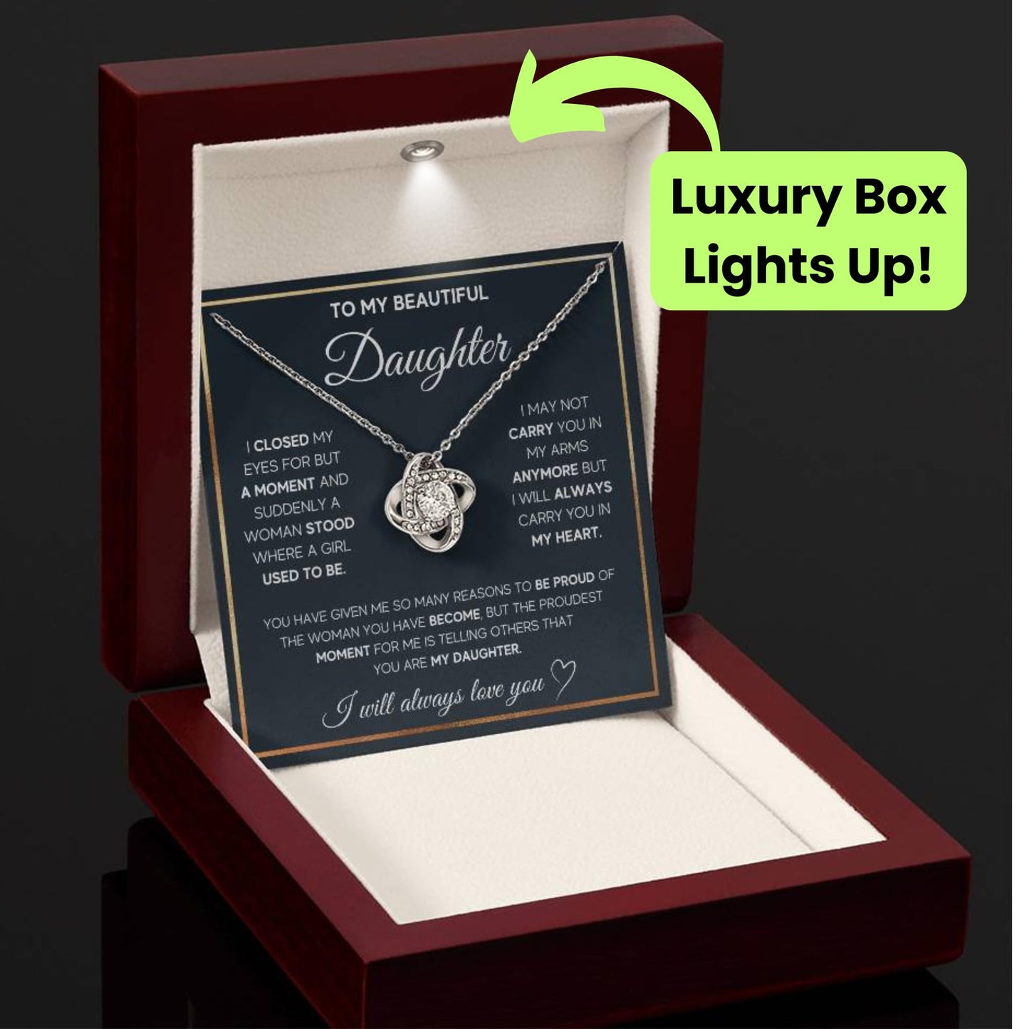 FG Family Gift Mall Birthday Gifts For Daughter Necklace, Father Daughter Gifts From Mom, Gifts For Daughter From Dad, Daughter Necklaces From Mom, Daughter Jewelry From Dad, To My Badass Daughter