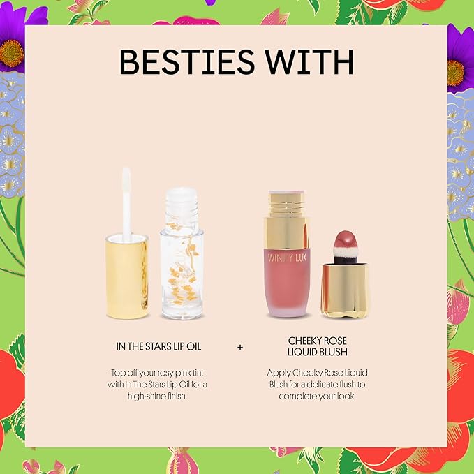 Winky Lux Flower Balm, pH Lip Balm, Color Changing Lipstick and Tinted Lip Balm, Vegan & Cruelty Free Hydrate & Plump, Sheer Pink Lipstick, Purple Flower with Vanilla Scent