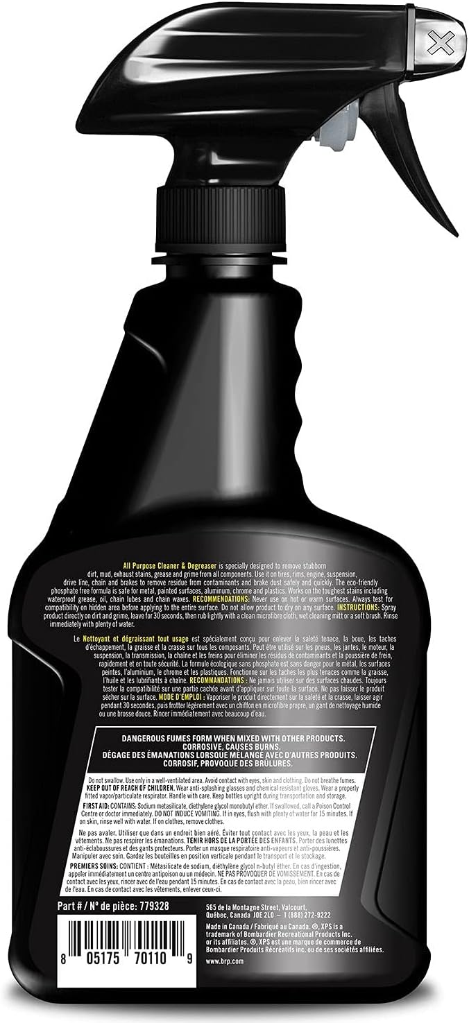 Ski-Doo New OEM, 22 fl oz Eco-Friendly All-Purpose Cleaner And Degreaser, 779328