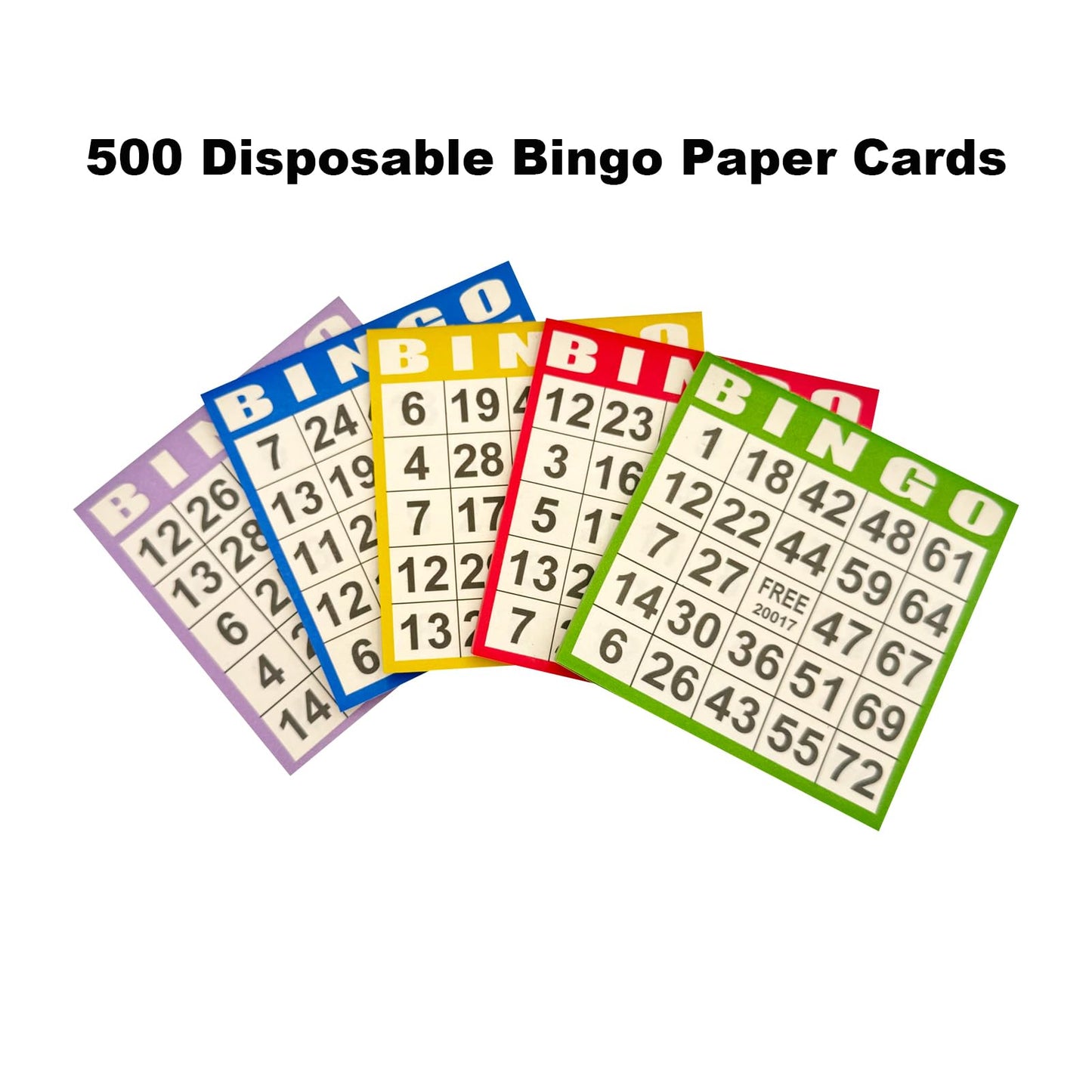 JUNWRROW Deluxe Bingo Game Set- 6inch Wheel Cage,500 Colorful Chips with a Bag,50 Bingo Cards,500 Sheets Paper Cards,75 Balls with a Bag,Master Board, Storage Bag -Ideal for Large Groups, Parties