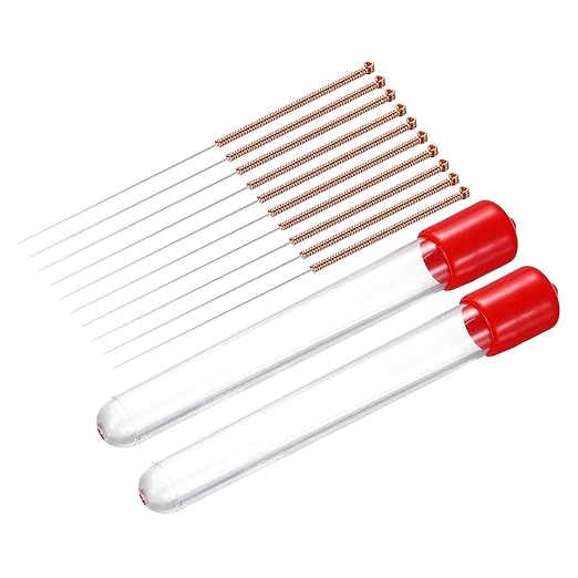 MECCANIXITY 10Pcs 3D Printer Nozzle Cleaning Kit Precision 0.5mm Stainless Steel Cleaner Needles for 3D Printer Clog Removal, Maintenance