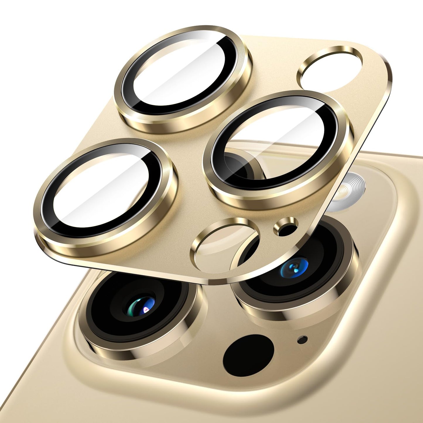 Jetech Camera Lens Protector For Iphone 14 Pro 6.1-Inch And Iphone 14 Pro Max 6.7-Inch, Full Coverage 9H Tempered Glass Ring Cov