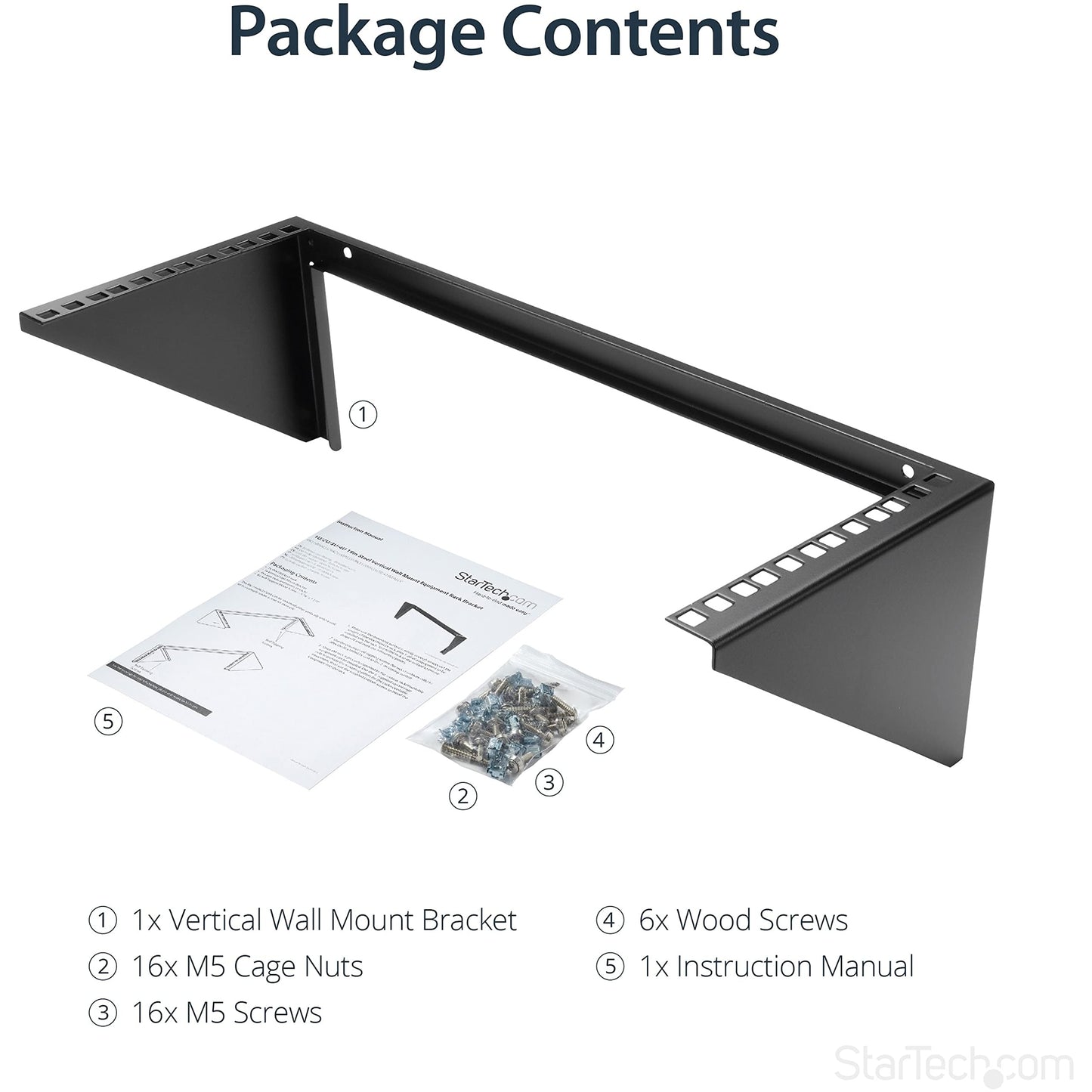 Startech Mount Server Network Or Telecommunications Devices Vertically With This 4U Wall