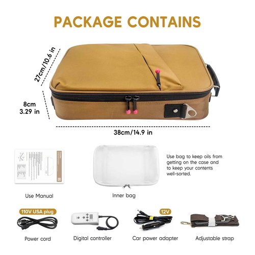 Goodtar Portable Hot Stones Warmer Set Spa Salon Massage Digital Electric Heater Without Stones