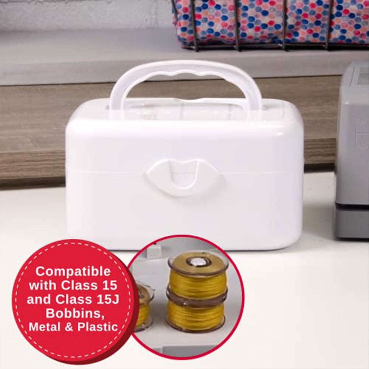 SINGER Heavy Duty 6600C Sterling Sewing Machine with Accessory Kit & Portable Bobbin Winder | 215 Stitches, LCD, Strong Motor, 1-Step Buttonhole | Class 15/15J Bobbin Compatible
