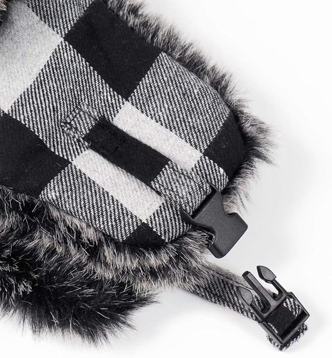 ONWAY Trapper Hat Winter Hats for Women Men with Faux Fur Ear Flaps