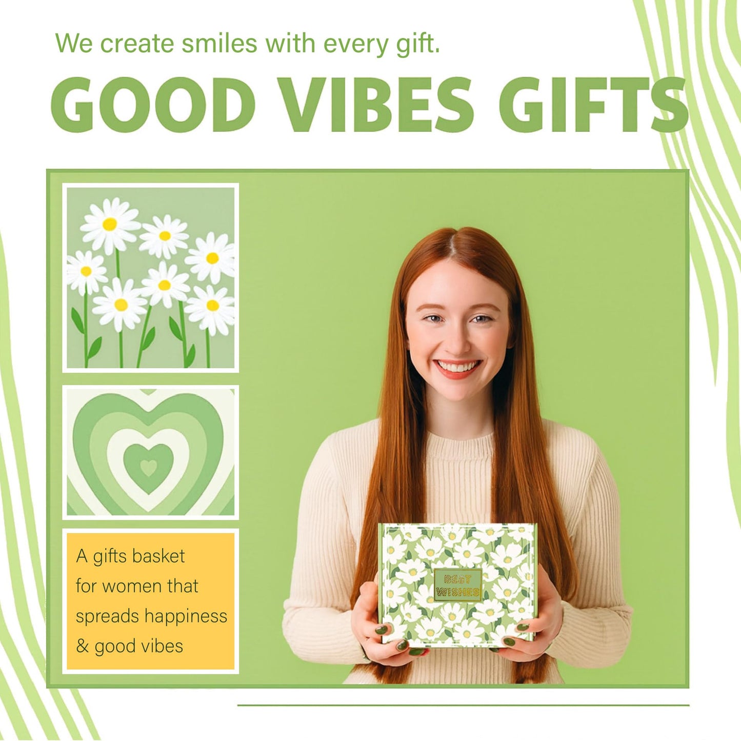 Gift Baskets for Women, Gifts for Women Birthday Unique, Best Friend Birthday Gift, Christmas Gifts for Woman Stocking Stuffer Her Teen Girl Sister Friendship- Brighten up Her Day!