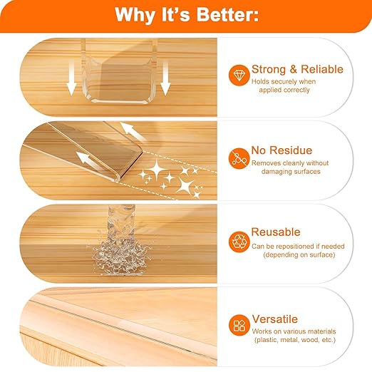 Heavy Duty Double Sided Tape 120 Inch, Nano Adhesive Mounting Tape No Residue Removable, Strong Picture Hanging Tape for Walls, Poster, Christmas Decor, Bathroom & Dorm