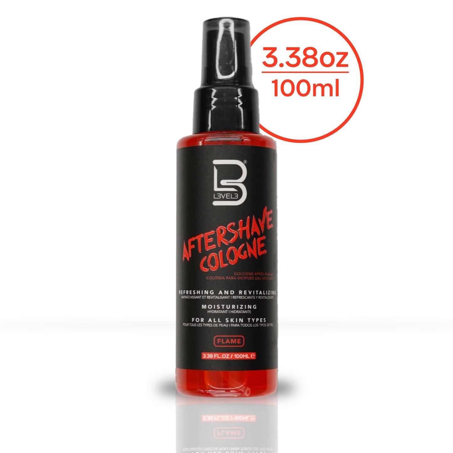 L3 Level 3 After Shave Spray Cologne - Softens Skin - Refreshes and Relieves Face and Skin - Moisturizing Formula Level Three After Shaving