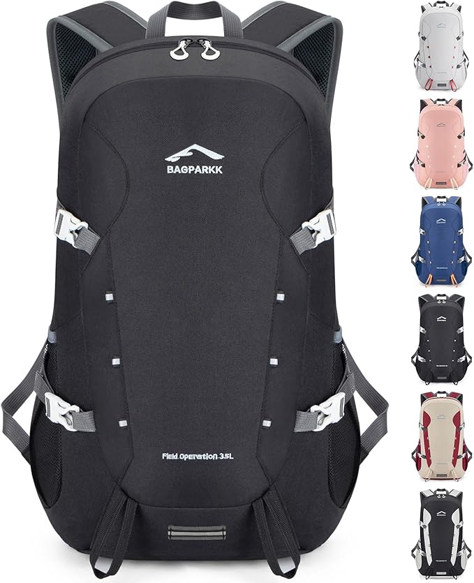 BAGPARKK Hiking Backpack,Large 35L Travel Backpacks for Men Women,Water Resistant Ultra Lightweight Foldable Packable Camp...