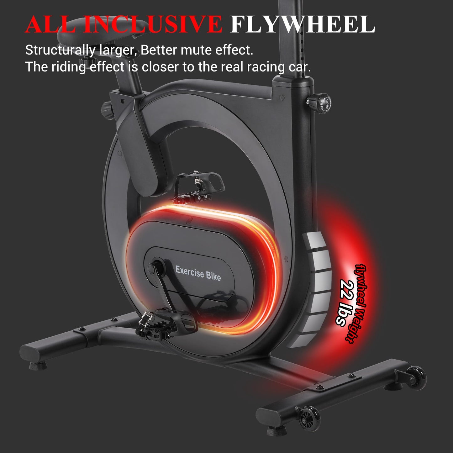 GAOMON Exercise Bike for Home, Indoor Cycling Bike with 32-Level Magnetic Resistance, Smart Workout Music App Connectivity, LED Display & 300 lbs Capacity - Premium Home Gym Equipment