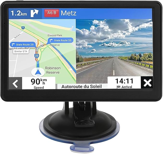 GPS Navigation for Car Truck Drivers 7 inch Navigation Systems for Car with Voice Guidance and Speed Camera Warning 2D&3D ...