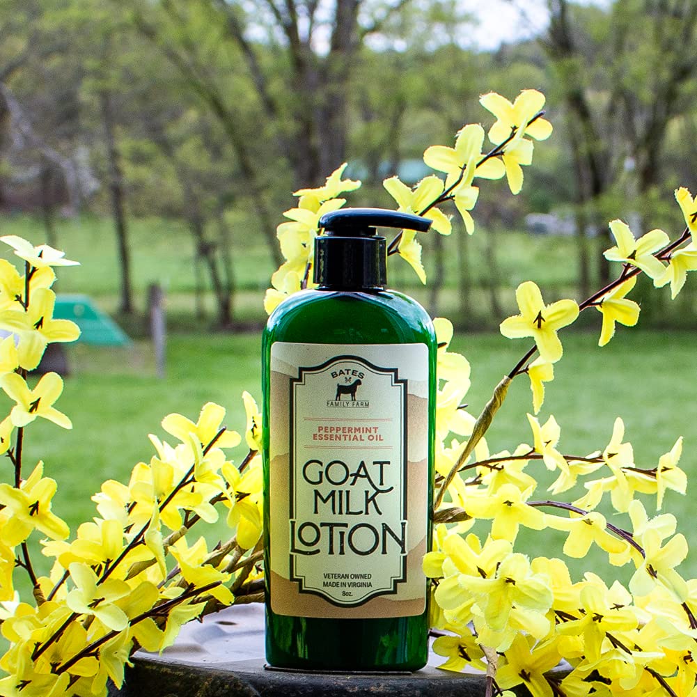 Bates Family Farm Goat Milk, Essential Oil, and Shea Butter Lotion 8 oz (Peppermint)