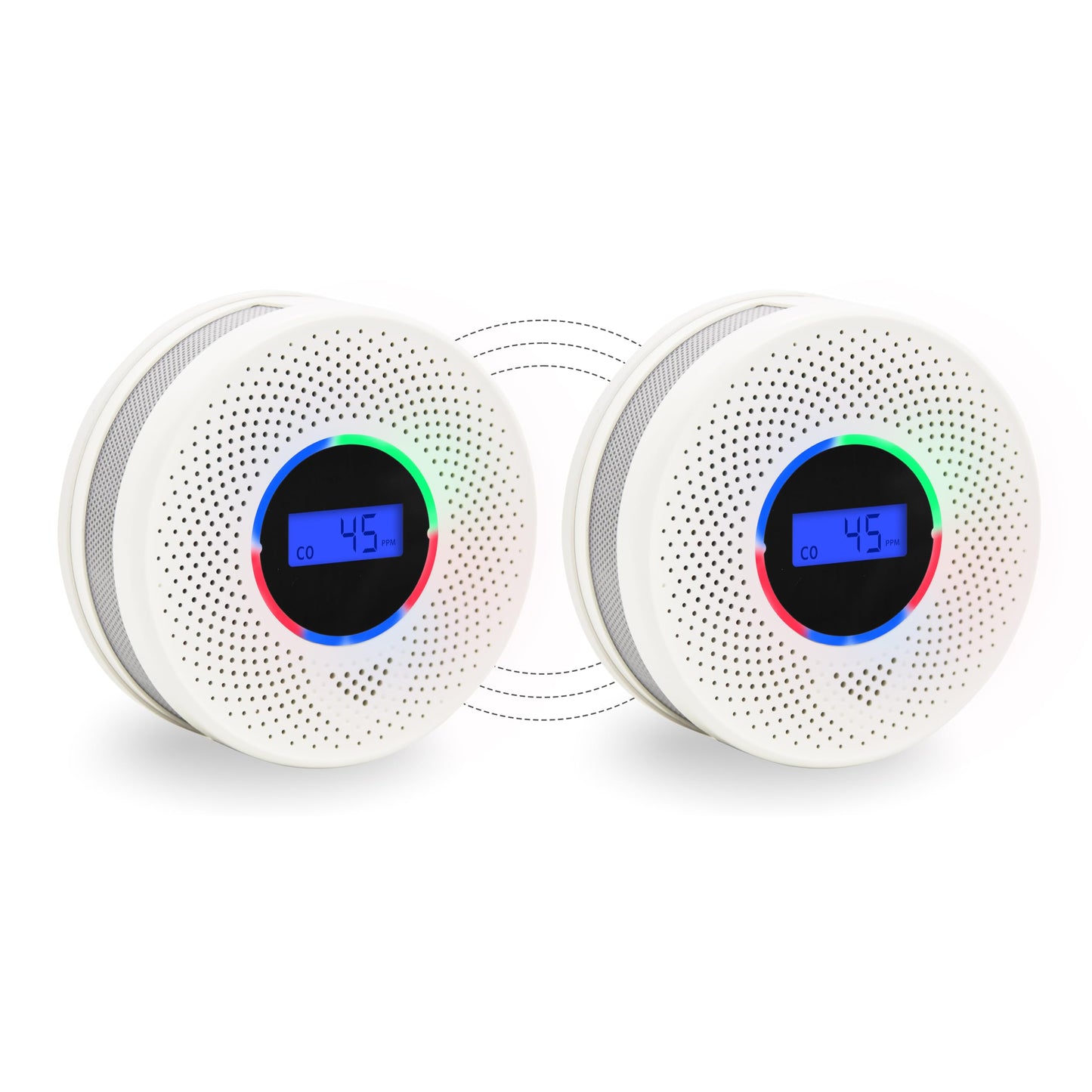 JAEHSKA Upgraded Interlinked Smoke and CO Detector Battery Powered&10-Year Battery Wireless Interconnected Smoke and CO Alarm, Home Fire & CO Safety Protection (Include Battery)(2Pack)