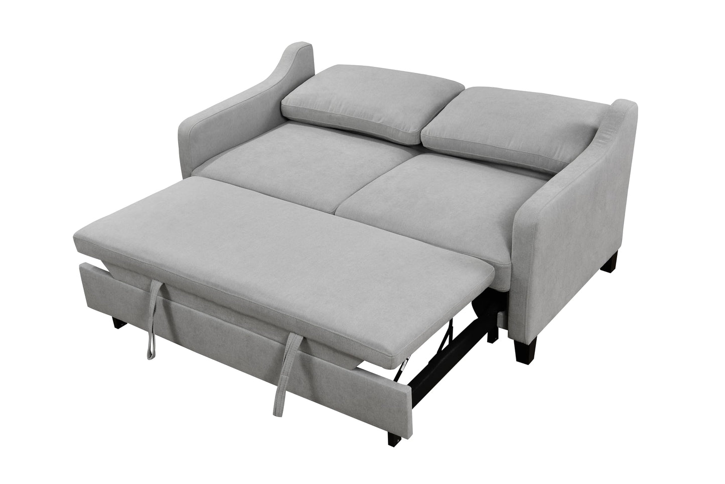 ZIGHTH 69'' Queen Size Sleeper Sofa Couch with Pullout Bed, Convertible Futon Loveseat Sofas with Adjustable Backrest, Comfy Couches Beds for Living Room, Light Grey