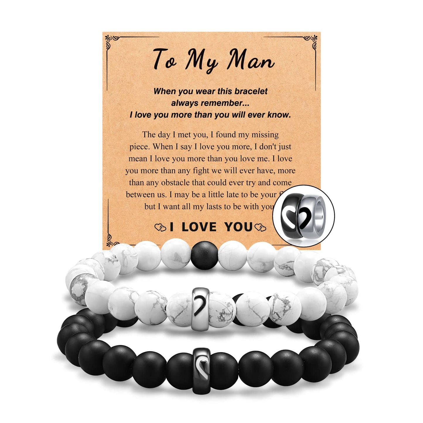 UNGENT THEM Gifts for Men Valentines Birthday Anniversary Unique Christmas Him Boyfriend Husband Bracelet Who Have Everything Want Nothing