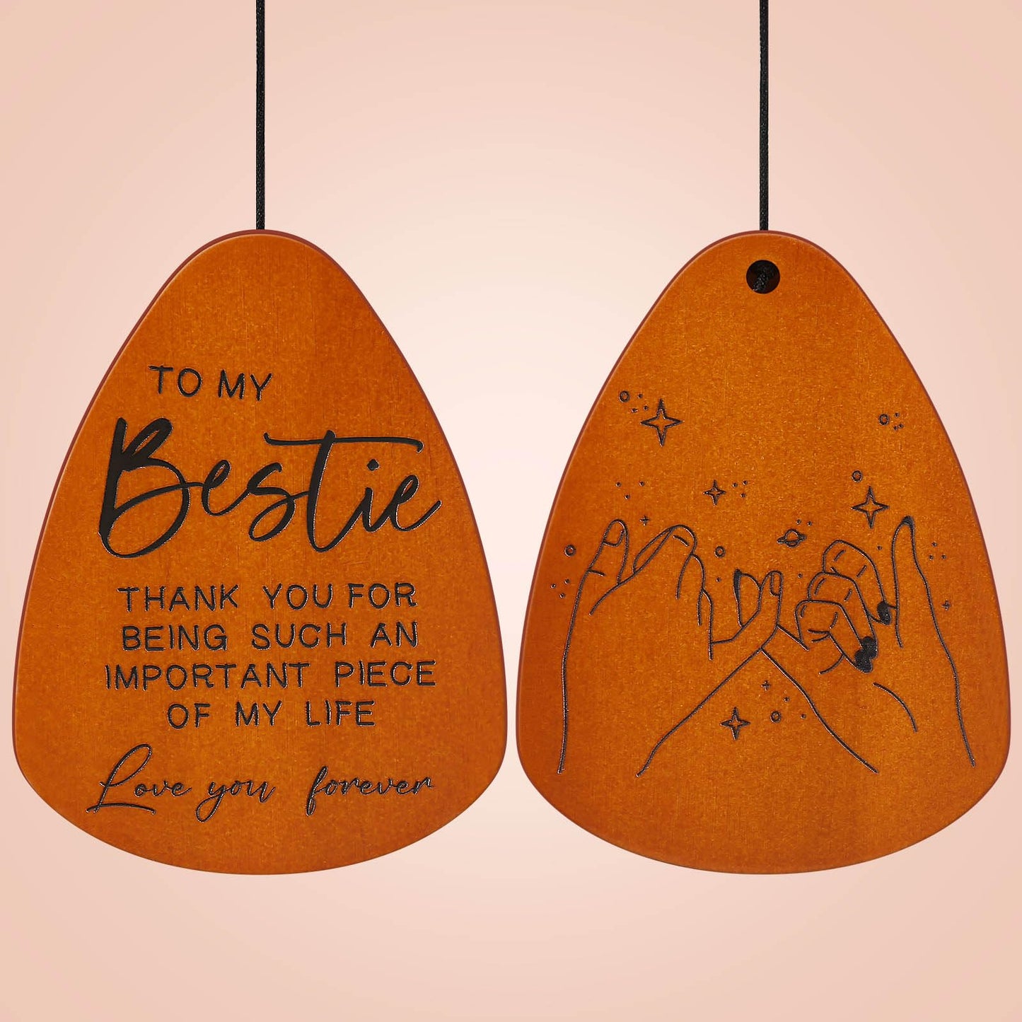Bestie Gift for Women, Friend Gifts for Women, Unique Friendship Sister Gifts for Birthday, Mothers Day, Christmas, 32 Inch Wind Chimes Gift for Home Decor