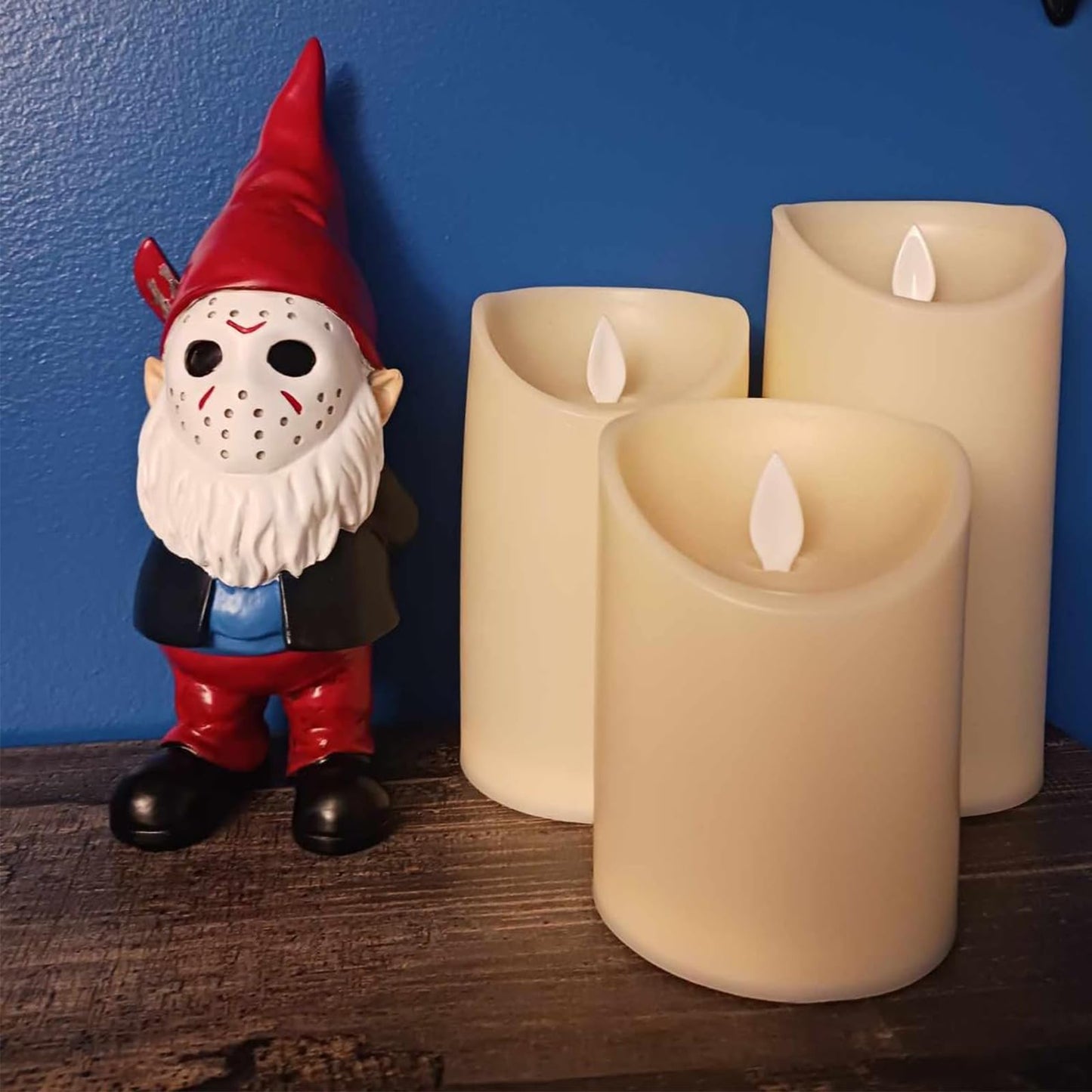 SPINNDO Horror Decor Halloween Decorations Indoor Garden Gnome Garden Statue Home Décor (red)