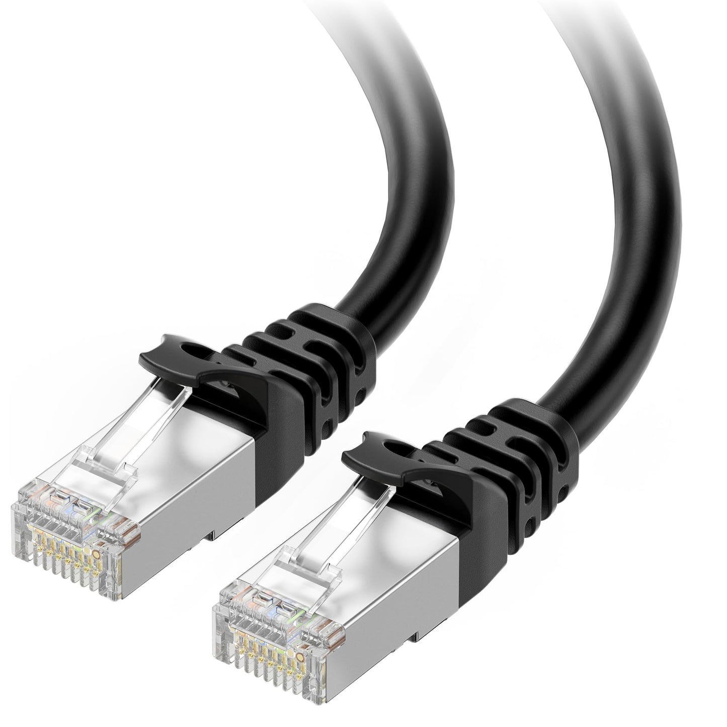 Cable Matters 10Gbps Snagless Long Shielded Cat 6A Ethernet Cable - 125Ft, Cat 6A Cable, Cat6A Cord, Ethernet Cord, Black