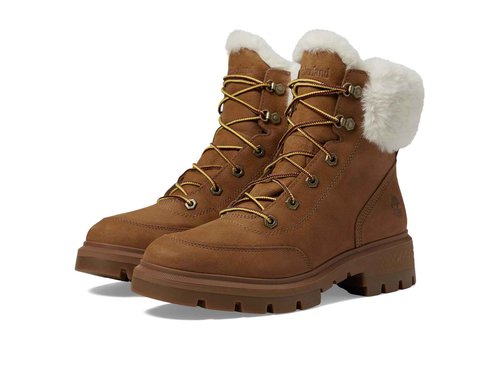 Timberland Women's Cortina Valley Winter Hiker WP Boot, Medium Brown Nubuck, 6