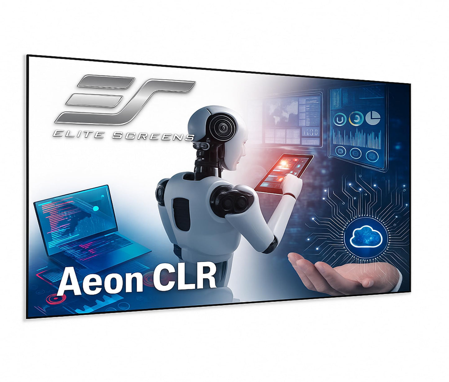 Elite Screens Aeon CLR 123-Inch ALR UST Projector Screen, 8K Edge-Free Fixed Frame, 95% Ambient Light Rejecting, Indoor Home Theater Movie Screen, Perfect for Ultra Short Throw Projectors, AR123H-CLR