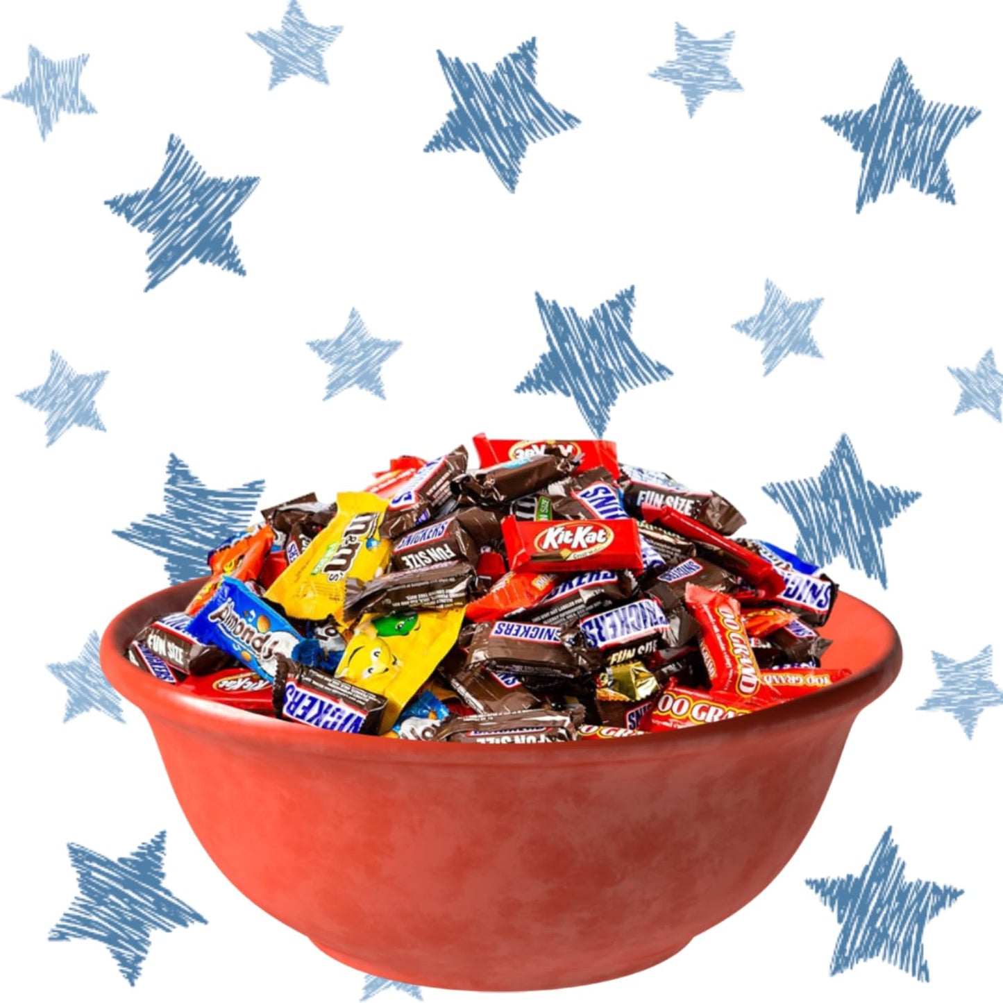 Bomber 8 lb Halloween Candy Bulk Chocolate Variety Pack – Fun Size Candies Individually Wrapped for Halloween Treats & Snacks, Bulk Chocolate Candy Mix for Trick-or-Treat, Gifts for Adults & Kids
