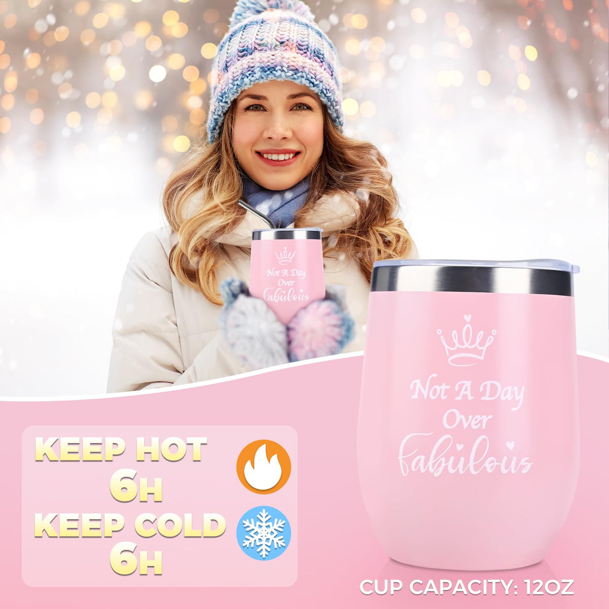 Self Care Gift Baskets for Women: Get Well Soon Care Packages with Blanket and Tumbler, Pink Gift Boxes Set for Girls, Mother, Sisters, Friends, and Cousins