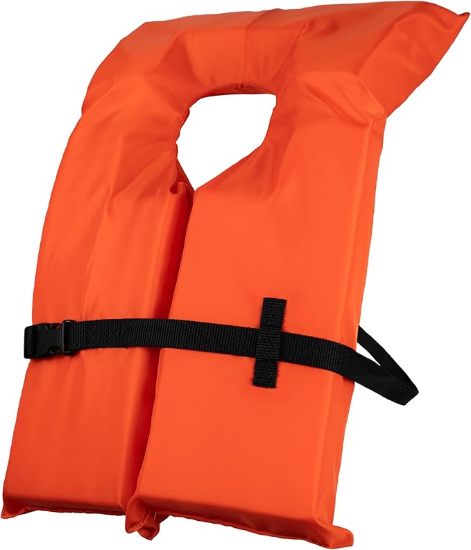 BLUESTORM Keyhole Life Jacket for Adults | US Coast Guard (USCG) Approved Type 2 Basic Universal Foam Life Vest Preserver...